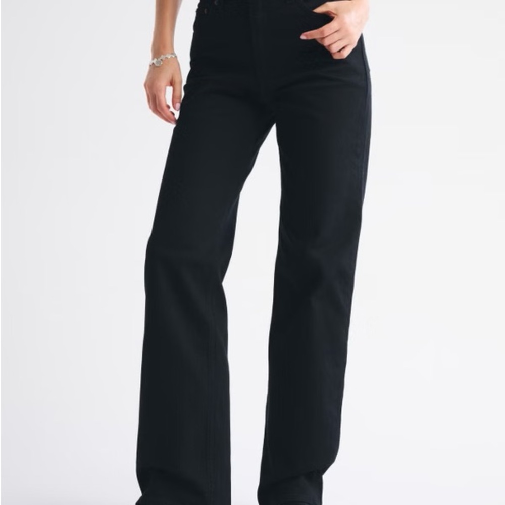 Abercrombie & Fitch Black High Rise 90s Relaxed Jeans